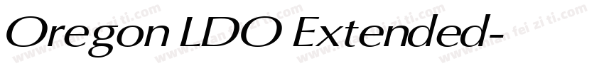 Oregon LDO Extended字体转换